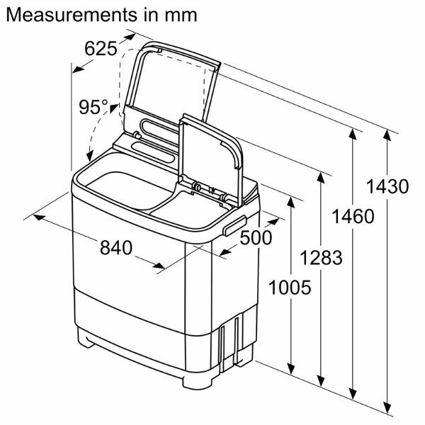Bosch Semi Automatic Washing Machine