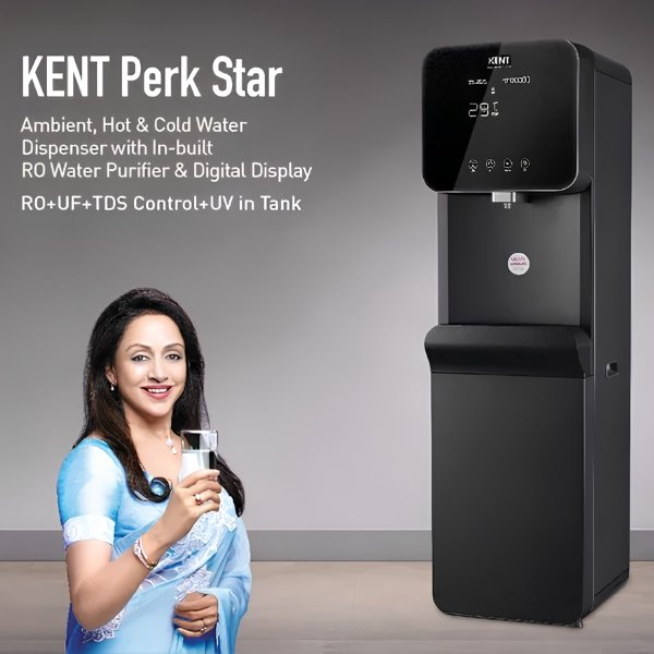 KENT Perk Star Hot & Cold Water Dispenser with RO